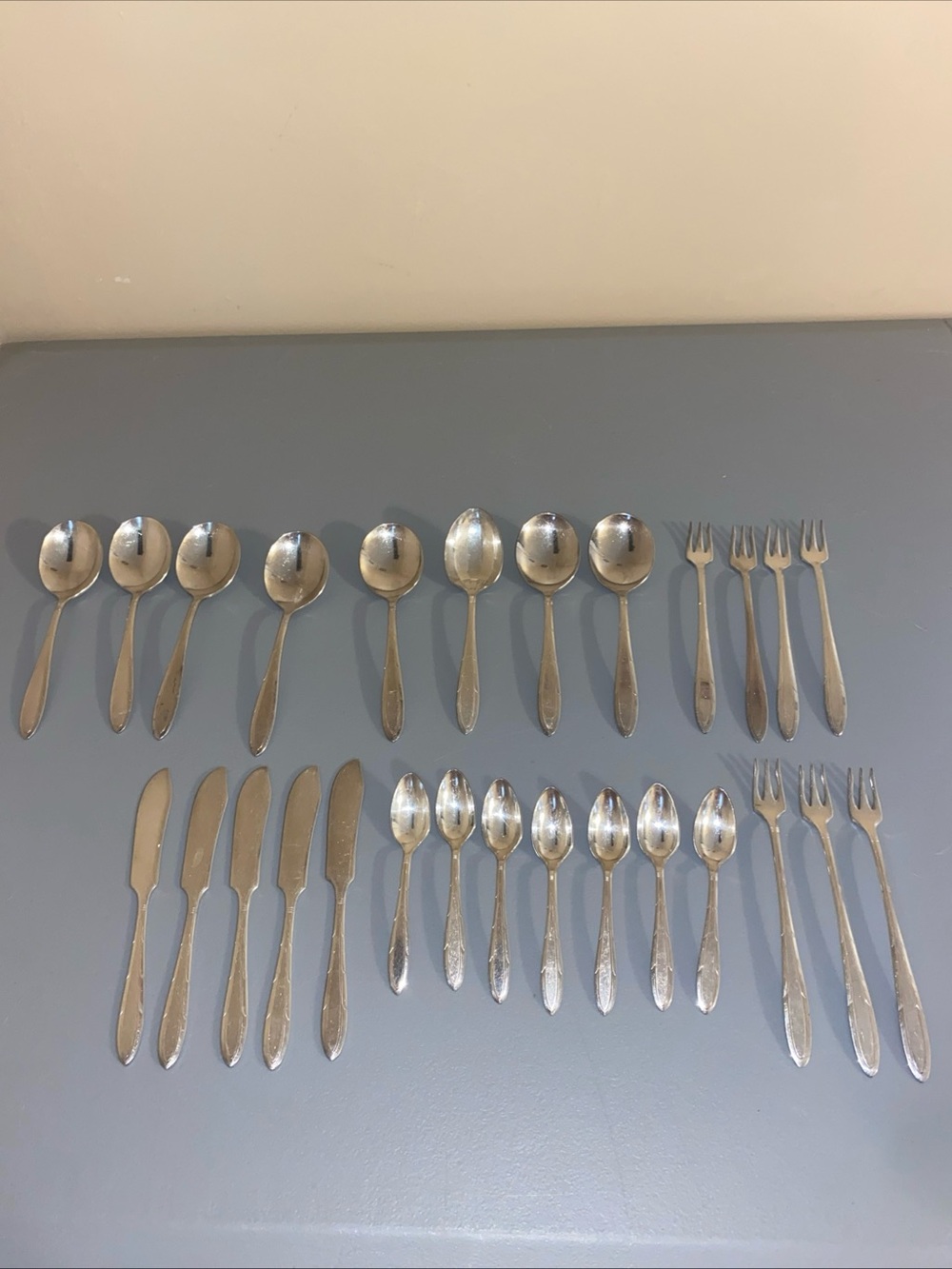 Oneida Nobility Plate Silverware Set - Picture 4 of 10